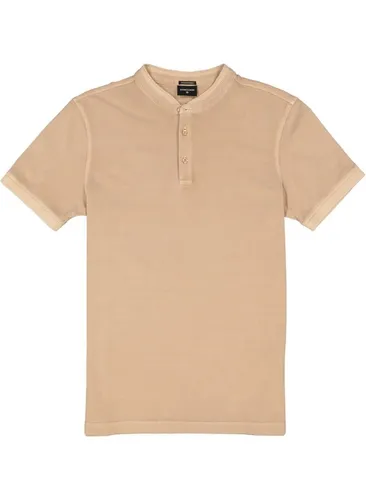 Strellson Herren T-Shirt beige Baumwoll-Piqué