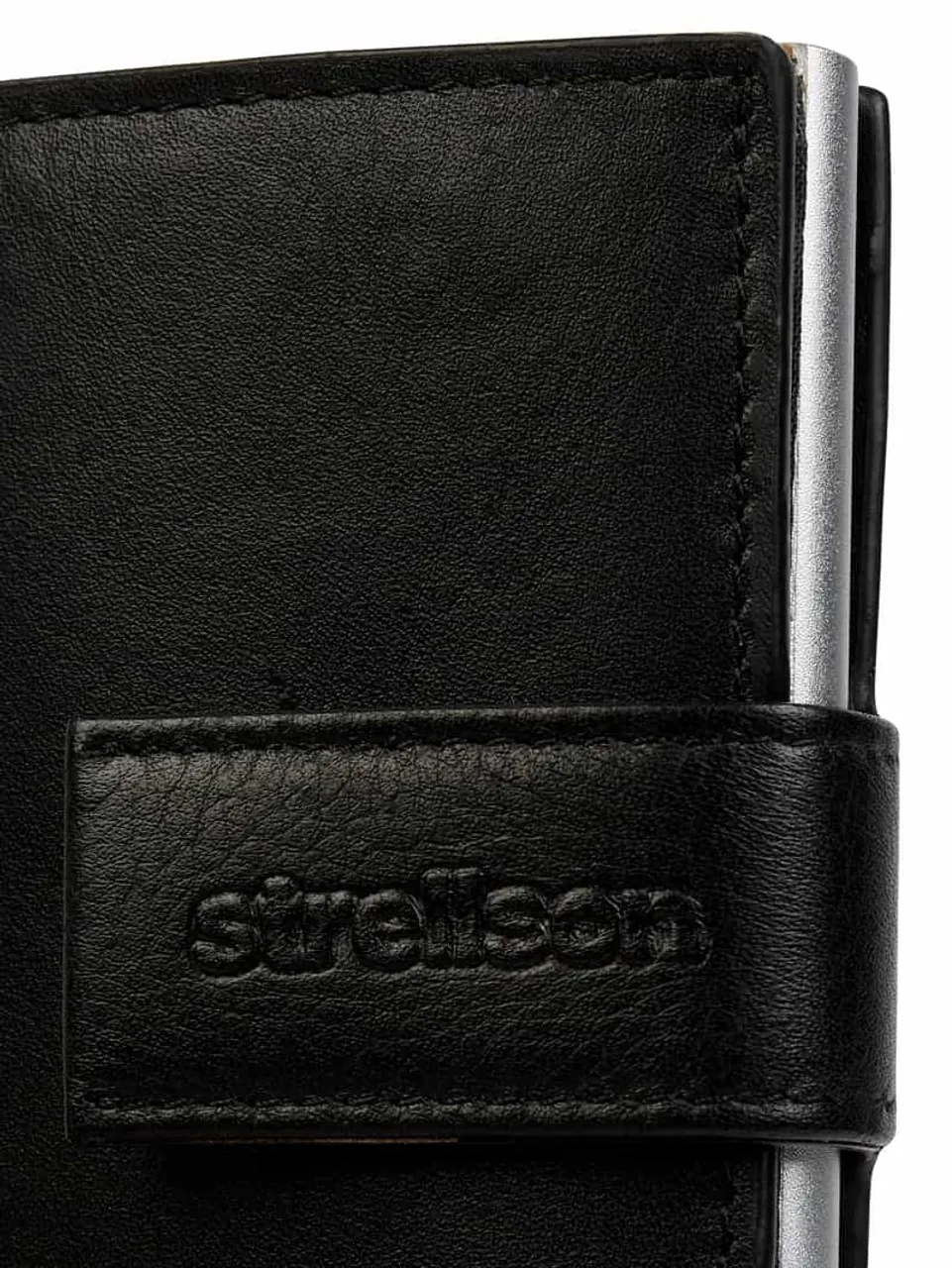 Strellson Kartenetui aus Leder Modell 'Carter c-two' in Black, Größe One Size