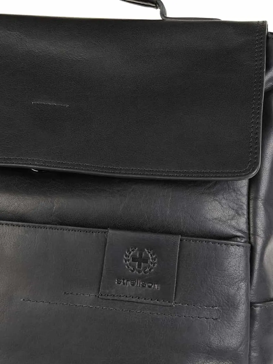 Strellson Rucksack aus Leder Modell 'Hyde Park' in Black, Größe One Size