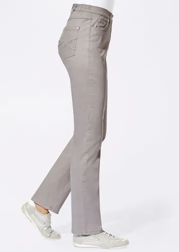 Stretch-Jeans CASUAL LOOKS Gr. 38, Normalgrößen, grau Damen Jeans Stretch