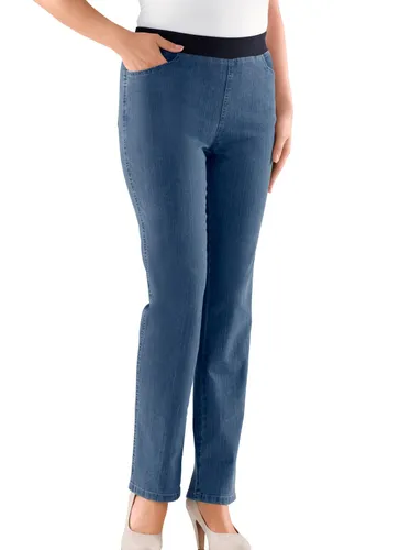 Stretch-Jeans CLASSIC BASICS Gr. 225, E x trakurzgrößen, blau (blue, bleached) Damen Jeans Stretch