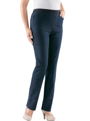 Stretch-Jeans CLASSIC BASICS Gr. 235, E x trakurzgrößen, blau (dark blue) Damen Jeans Stretch
