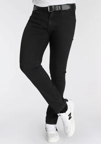 Stretch-Jeans DELMAO ""Reed"" Gr. 31, Länge 34, schwarz (black, black) Herren Jeans Stretch