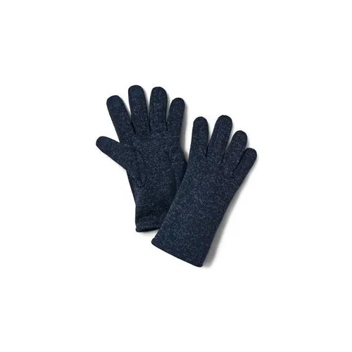 Strickfleece-Handschuhe, dunkelblau