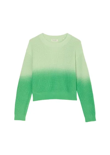 Strickpullover MARC O'POLO "mit frischem Farbverlauf" Gr. 176, grün Mädchen Pullover