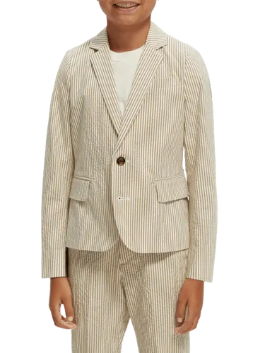 Striped seersucker blazer - Größe 8 - Multicolor - Junge - Blazer - Scotch & Soda
