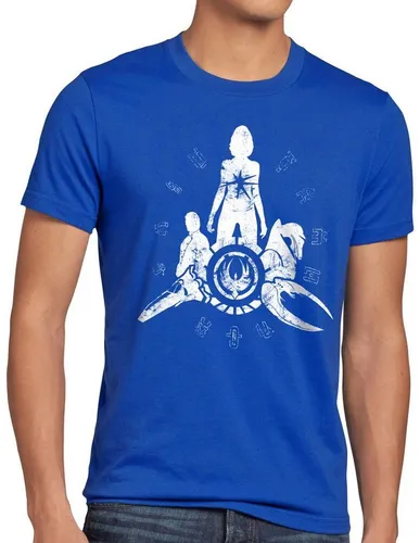 style3 Print-Shirt Herren T-Shirt Battle Stars galactica space