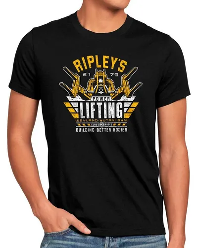 style3 Print-Shirt Herren T-Shirt Ripleys Gym xenomorph alien ridley scott predator