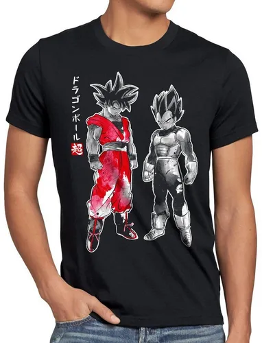 style3 Print-Shirt Herren T-Shirt Saiyajin Dragon Power ball anime japan
