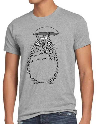 style3 Print-Shirt Herren T-Shirt Totoro Russmännchen neko mein nachbar anime tonari no