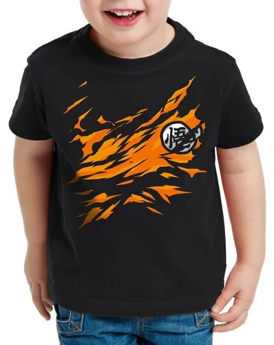 style3 Print-Shirt Kinder T-Shirt Goku Brust songoku dragon z super saiyan turtle ball