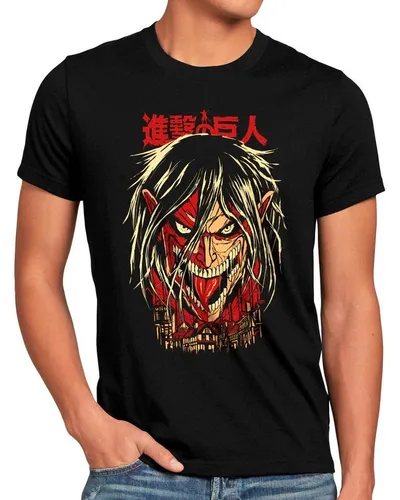 style3 Print-Shirt titan anime japan on manga attack aot