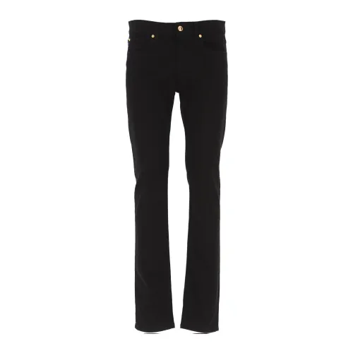 Stylische schwarze Denim-Jeans für Herren Versace