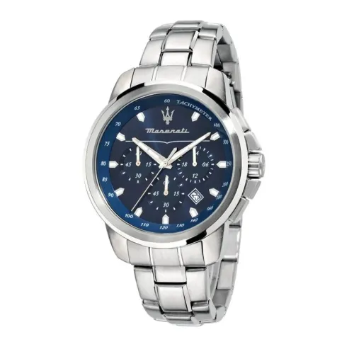 Successo Chronograph Uhr (Silber/Blau) Maserati