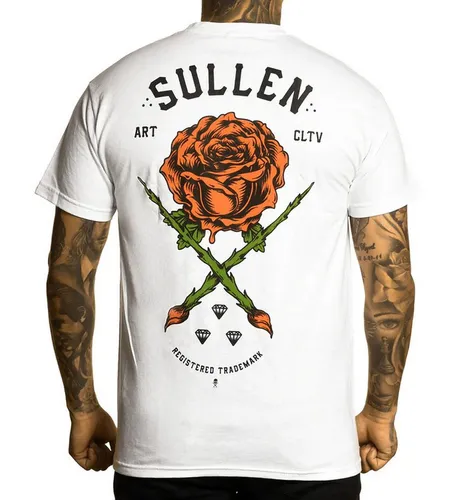 Sullen Clothing T-Shirt Rose Badge Weiß
