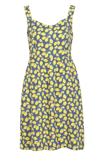 Summertime bedrucktes Damenkleid - Gelb