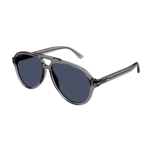 Sunglasses,Unisex Aviator Sonnenbrille in Grau Transparent Gucci