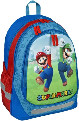 Super Mario Mario und Luigi Schulrucksack Rucksack multicolor