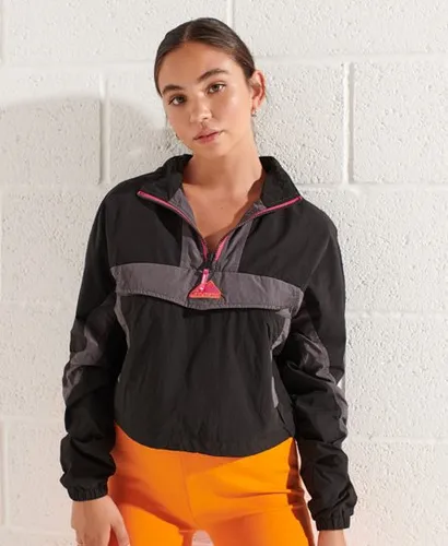 Superdry Damen Jacke zum Überziehen mit Farbblock-Design Schwarz