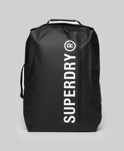 Superdry Damen Schwarz Tarp 25-Liter-Rucksack mit Logo-Druck, Größe: Einheitsgröße