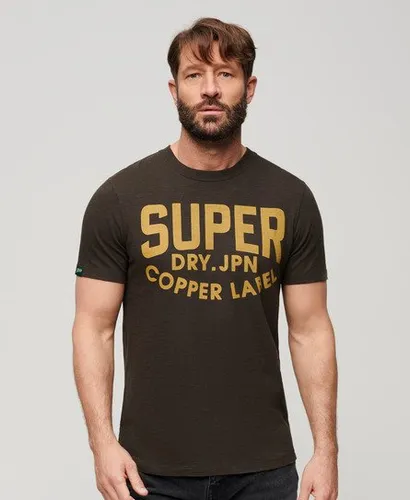 Superdry Herren Copper Label Workwear T-Shirt Schwarz