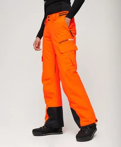 Superdry Herren Orange Sport Ski Ultimate Rescue Hose mit Logo-Druck