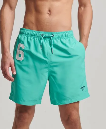 Superdry Herren Polo Badeshorts aus Recyceltem Material