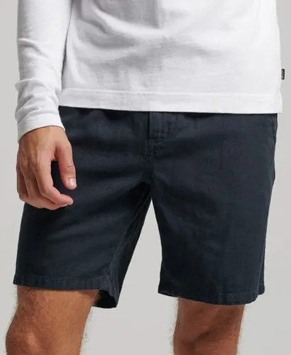 Superdry Herren Vintage Shorts überfärbt Marineblau