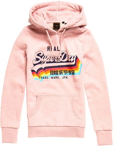 Superdry Kapuzensweatshirt "Vintage Logo Overhead Hoodie", kuschelige Premium Sweatqualität mit Rainbow Design