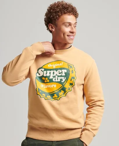 Superdry Men's Cooper Nostalgia Sweatshirt mit Rundhalsausschnitt Gelb