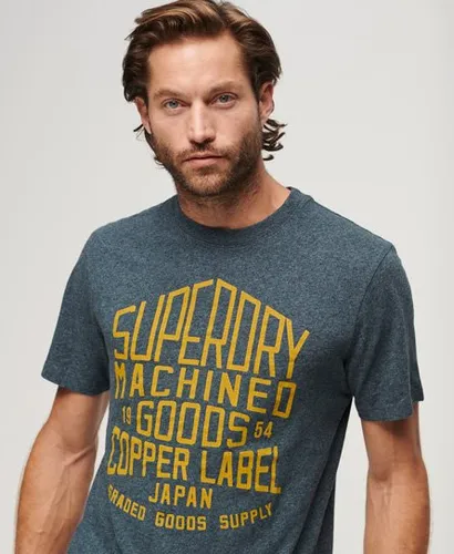Superdry Men's Copper Label Workwear T-Shirt Marineblau