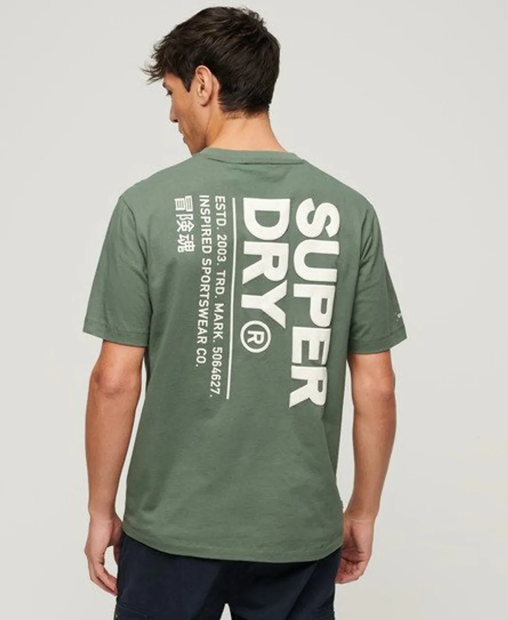 Superdry Men's Locker Geschnittenes Utility Sport T-Shirt mit Logo