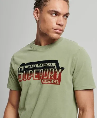 Superdry Men's Vintage Shadow T-Shirt aus Bio-Baumwolle