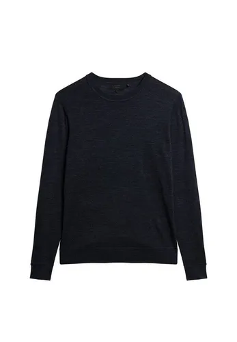 Superdry Sweater Superdry Herren Pullover ESSENTIAL SLIM FIT CREW JUMPER Carbon Navy