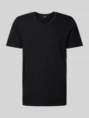 Superdry T-Shirt mit V-Ausschnitt in Black