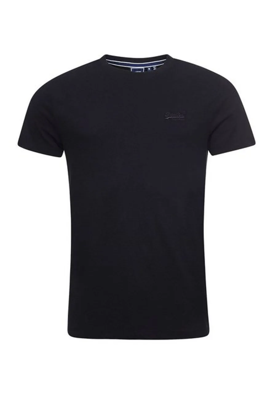 Superdry T-Shirt Superdry Herren T-Shirt VINTAGE LOGO EMB TEE Black Black Schwarz
