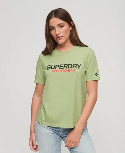 Superdry Women's Locker Geschnittenes Sportswear-T-Shirt mit Logo
