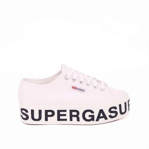 Superga 2790 Platform Weisse Sneakers Superga