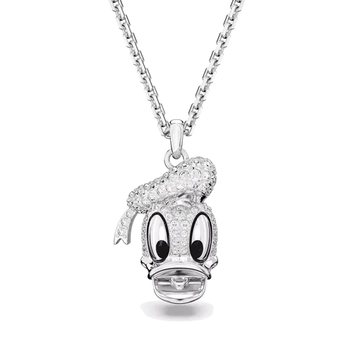 Swarovski Charms - Disney Donald Duck pendant, Rhodium plated - Gr. unisize - in Weiß - für Damen