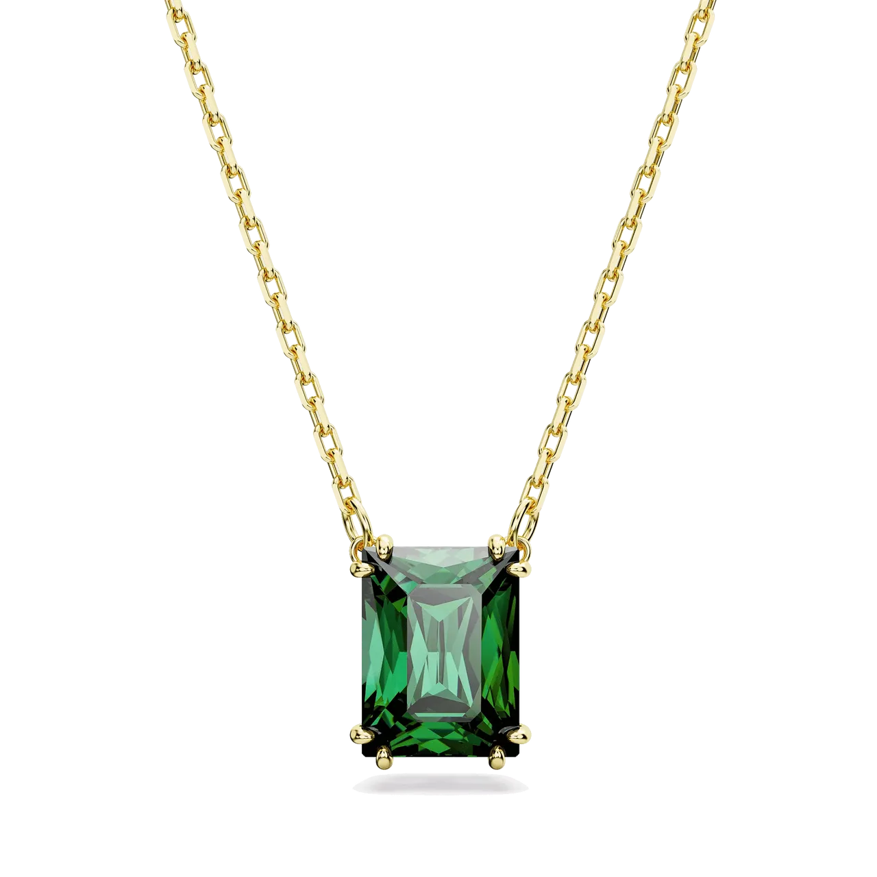 Swarovski Charms - Matrix pendant, Rectangular cut, Gold-tone plated - Gr. unisize - in Grün - für Damen