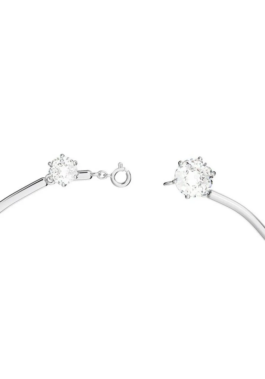 Swarovski Collier Constella Halskette, Gemischte Rundschliffe, Weiß, Rhodiniert, 5638696, mit Swarovski® Kristall