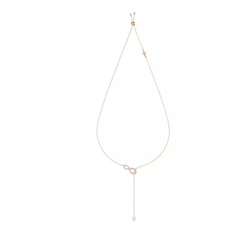 Swarovski Halskette - Infinity Y Infinity rose gold-tone plated - Gr. unisize - in Quarz - für Damen