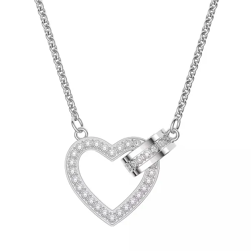 Swarovski Halskette - Lovely Heart Rhodium plated - Gr. unisize - in Silber - für Damen