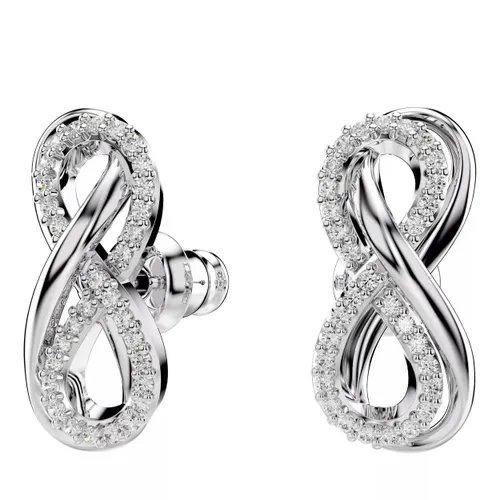 Swarovski Ohrringe - Hyperbola stud earrings, Infinity, Rhodium plated - Gr. unisize - in Weiß - für Damen