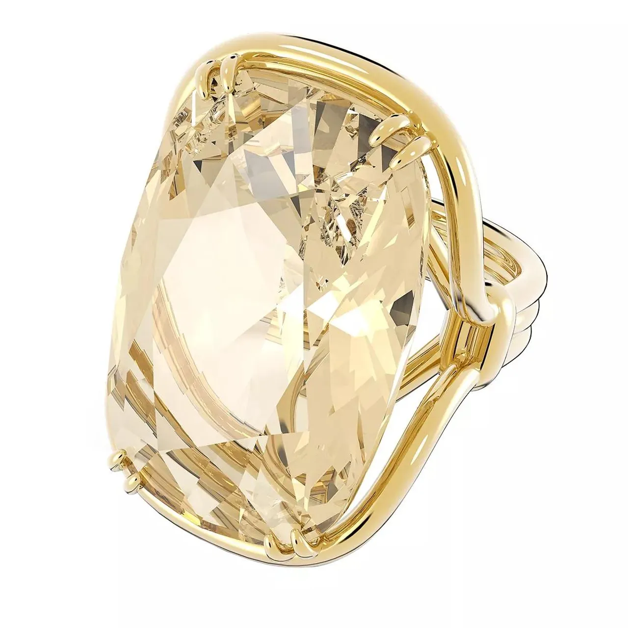 Swarovski Ring - Harmonia cocktail Oversized crystal Gold - Gr. 58 - in Gold - für Damen