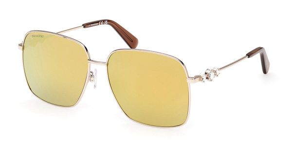 Swarovski SK0379-H 32G Goldene Damen Sonnenbrillen