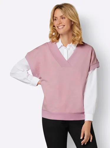 Sweater CASUAL LOOKS Gr. 38, lila (hortensie) Damen Sweatshirts