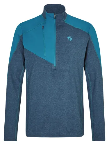 Sweater ZIENER "JAPVO" Gr. 58, blau (darkblue) Herren Sweatshirts