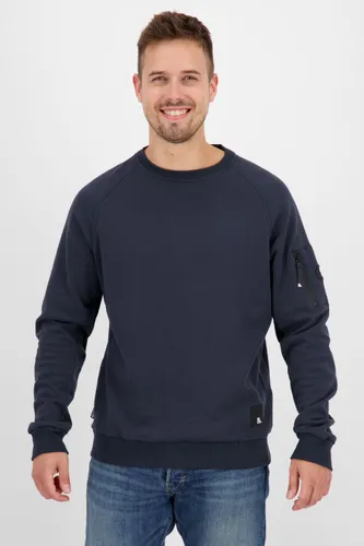 Sweatshirt ALIFE & KICKIN "VinnAK A Crewneck Herren" Gr. M, blau (marine) Herren Sweatshirts
