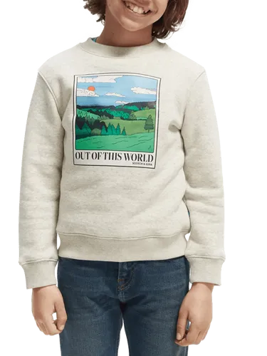 Sweatshirt aus Bio-Baumwolle mit Rundhalsausschnitt und Artwork - Größe 16 - Multicolor - Junge - Sweatshirthirt - Scotch & Soda